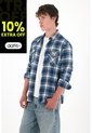 Tennis Camisa Manga Larga Con Diseño A Cuadros Para Hombre de Tennis