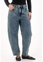 Tennis Jean Slouchy Tiro Bajo Azul Para Mujer de Tennis