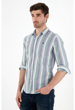 Tennis Camisa Multicolor Con Diseño A Rayas Para Hombre