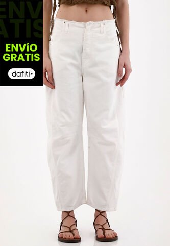 Tennis Jean Horseshoe Con Desflecado Crudo Para Mujer Tennis