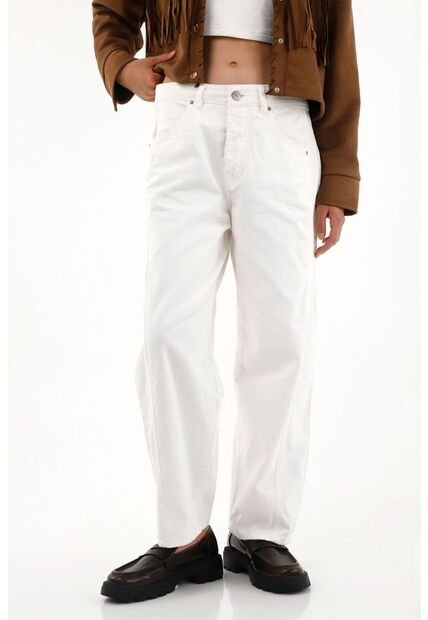 Tennis Jean Horseshoe De Tiro Bajo En Denim Crudo Para Mujer