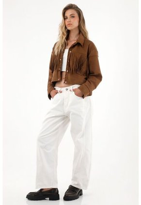 Tennis Jean Horseshoe De Tiro Bajo En Denim Crudo Para Mujer