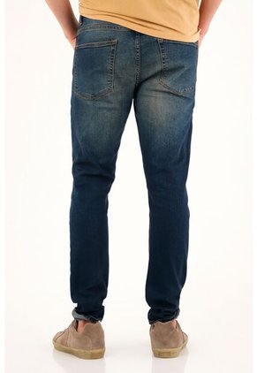 Tennis Jean Super Skinny Con Arrugas 3D Para Hombre