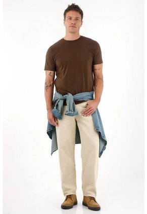 Tennis Pantalón Loose En Bull Denim Crudo Para Hombre