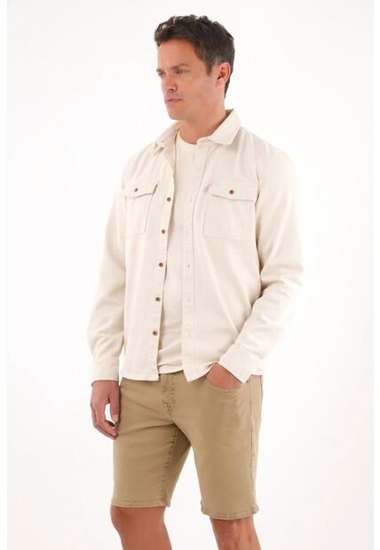 Tennis Bermuda Nudy Con Efecto Vintage Crudo Para Hombre