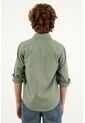 Camisa Verde Manga Larga Para Niño de Tennis