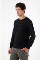 Tennis Camiseta De Manga Larga Negra Para Hombre de Tennis