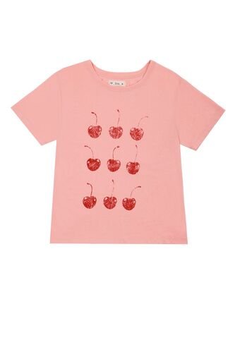 Camiseta Básica Rosada Para Mujer Tennis