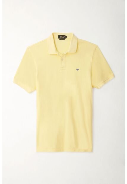 Tennis Polo Amarilla Con Raqueta Multicolor Para Hombre
