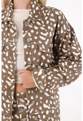 Tennis Chaqueta Oversize Con Manchas Para Mujer