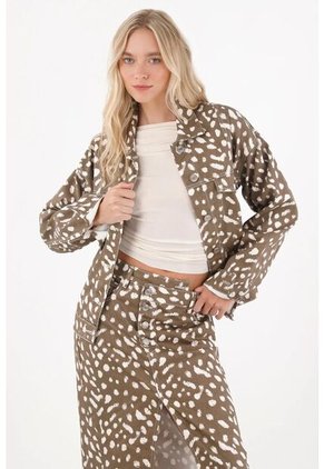 Tennis Chaqueta Oversize Con Manchas Para Mujer