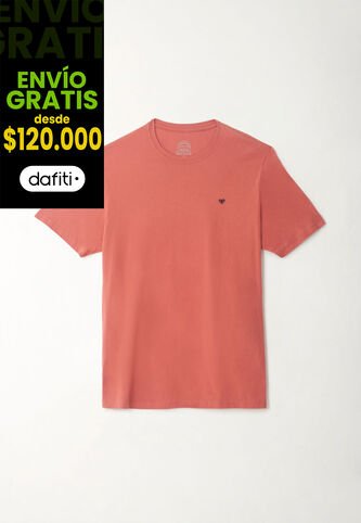 Tennis Camiseta Regular Con Mini ícono De Raquetas En Algodón Coral Para Hombre Tennis