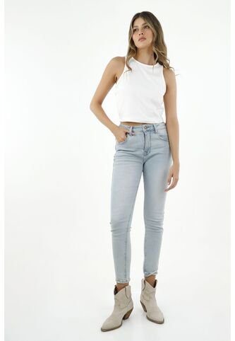 Tennis Jean Súper Slim Azul Para Mujer Tennis