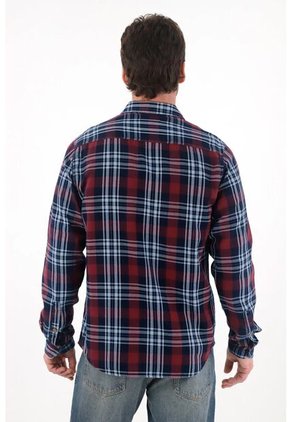 Tennis Camisa Tipo Leñadora Azul Para Hombre