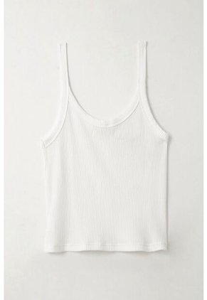 Tennis Camiseta De Tiras Ajustada Blanca Para Mujer