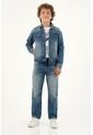 Chaqueta Estilo Trucker Azul Para Niño de Tennis