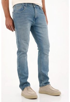 Tennis Jean Nudy Cinco Bolsillos Azul Para Hombre