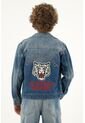 Chaqueta Estilo Trucker Azul Para Niño de Tennis