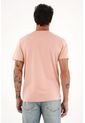 Camiseta Manga Corta Rosada Para Hombre de Tennis