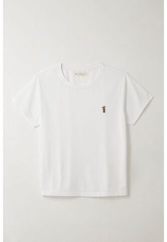 Tennis Camiseta Con Estampado Localizado Blanca Para Mujer Tennis