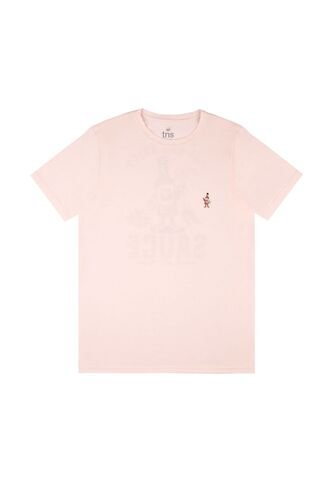 Camiseta Rosada Con Estampado En Espalda Para Hombre Tennis