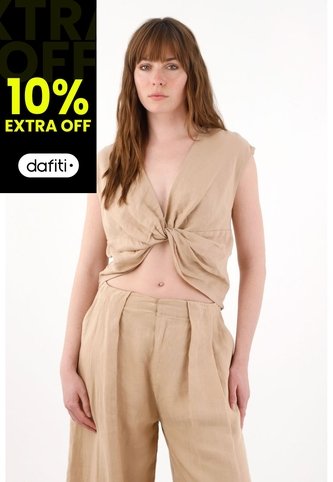 Tennis Camisa Amplia En Lino 100% Cruda Para Mujer Tennis