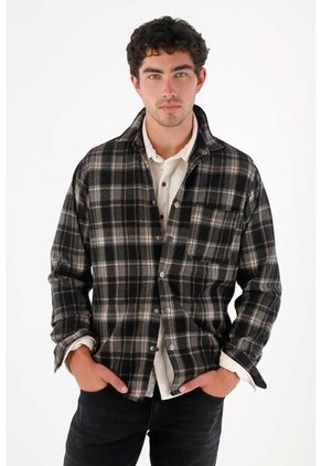 Tennis Abrigo Con Diseño Preteñido A Cuadros Para Hombre