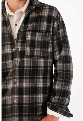 Tennis Abrigo Con Diseño Preteñido A Cuadros Para Hombre