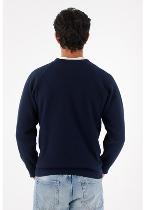 Tennis Buzo Con Botones Azul Para Hombre