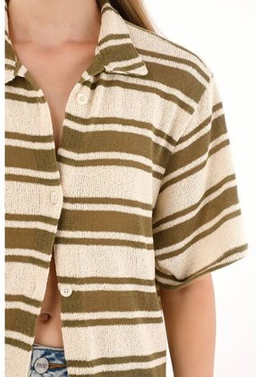 Cover Up Largo De Diseño A Rayas Para Mujer