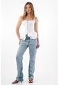 Tennis Camisa Tipo Corsé De Tiras Blanca Para Mujer de Tennis