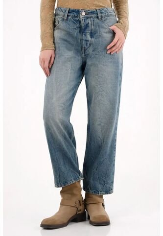 Tennis Jean Tiro Bajo Y Bota Doblada Azul Para Mujer Tennis