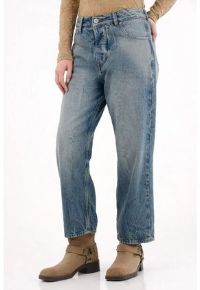 Tennis Jean Tiro Bajo Y Bota Doblada Azul Para Mujer