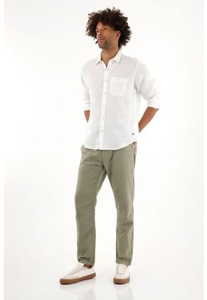 Tennis Pantalón Jogger Verde Bota Recta Para Hombre