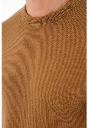 Tennis Camiseta Café Tejida Para Hombre