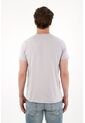 Tennis Camiseta Con Cuello Redondo En Rib Gris Para Hombre de Tennis