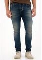 Tennis Jean Skinny Con Desgastes Azul Para Hombre de Tennis