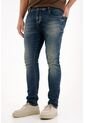 Tennis Jean Skinny Con Desgastes Azul Para Hombre de Tennis