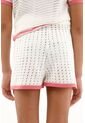 Bermuda Tejida Crudo Para Niña de Tennis