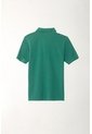Polo Cuello Tejido Verde Para Niño de Tennis