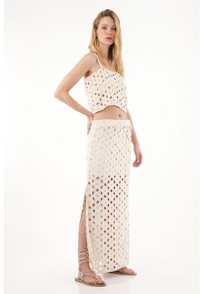 Camisa Tejida Con Tiras Para Mujer