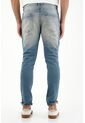Tennis Jean Skinny Tiro Medio Con Desgastes Localizados Para Hombre de Tennis