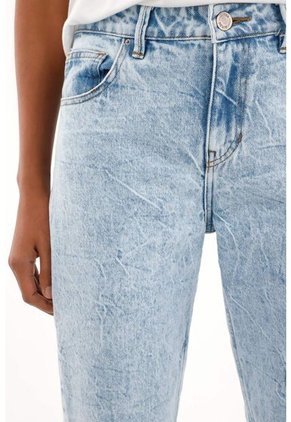 Tennis Jean Mom Tiro Alto Tono Medio Claro Para Mujer