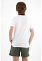 Camiseta Manga Corta Blanca Para Niño de Tennis