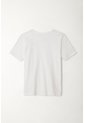Camiseta Manga Corta Blanca Para Niño de Tennis