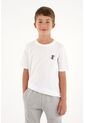 Camiseta Con Bordado Localizado Blanca Para Niño de Tennis