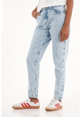 Tennis Jean Mom Tiro Alto Tono Medio Claro Para Mujer Tennis