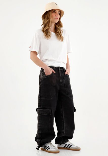 Camiseta Unisex Blanca Cuello Redondo En Rib