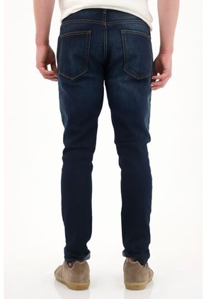 Tennis Jean Súper Skinny Cinco Bolsillos Azul Para Hombre