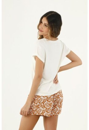 Short Pijama Para Mujer Tennis, Con Estampado Etnico